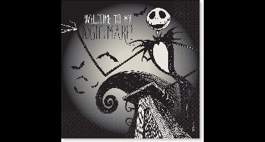 RIETHMULLER - 16servetten Nightmare Before Christmas 33 x 33 cm