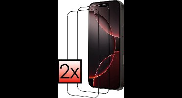 Screenprotector - 2 Stuks - Geschikt voor Apple iPhone 16 Pro Max - Full Cover - Beschermglas - Gehard Glas - Tempered Glass - Screen Protector