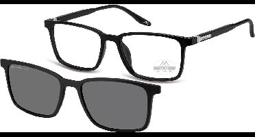 Montana Leesbril MRC3 +3:00 ZWART inclusief Clip-on zonnebril