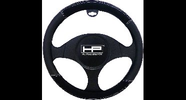 HP Autozubehör Stuurwielhoes (Ø x h) 39 cm x 4 cm Velours, Kunstleer Zwart 37 - 39 cm