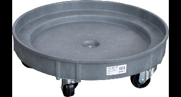 Vatentrolley kunststof gesloten type 220L 410 kg MW Tools VTD412