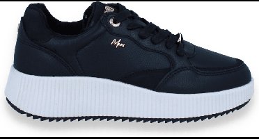 Mexx Dames Sneaker Marilo Orchid Black | Zwart | Maat: 39