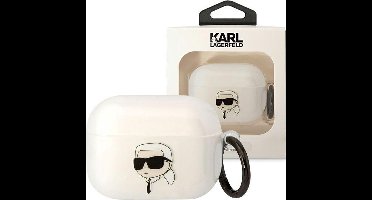 Karl - Lagerfeld - KLAPHNIKTCT hoesje voor AirPods Pro - transparant Karl's Head