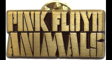 Pink Floyd - Animals Text Logo Pin - Goudkleurig