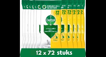 Dettol Doekjes Citrus 72st - 12 Stuks - Voordeelverpakking