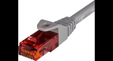 Qost - CAT6 internetkabel - 100% koper / UTP - 10 Gbps / 250 MHz - RJ45 Connectoren - Patchkabel / Netwerkkabel - 1.50 meter - Grijs