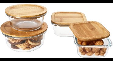 Set van 4 Esperanza voorraadpotten gemengd - 810653 + 810660 + 810776 + 810783