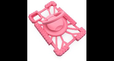 Universele tablet hoes van siliconen, geschikt voor alle tablets van (7 en 8 inch), universele siliconen beschermhoes (lichtroze)