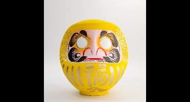 Tokyo Design Studio - Gele Daruma - Gelukspoppetjes – Geluksbrenger - 25cm