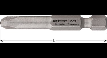 Rotec PRO Krachtbit PZ 3, L=50, E6.3, BASIC (vpe 10)
