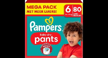 Pampers - Baby Dry Pants - Maat 6 - Mega Pack - 80 stuks - 14/19 KG
