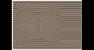 MD Entree - Deurmat - Schoonloopmat - Impression Zen - Archy Taupe - 50 x 75 cm