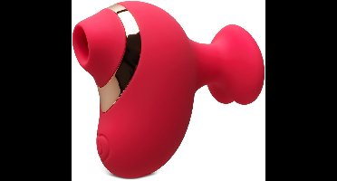 Luxe Luchtdruk Clitorisstimulator – Rood – Met Zuigtechnologie & Fluweelzachte Siliconen – Oplaadbaar & Waterproof