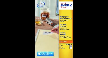 Avery L4743REV-25 afneembare etiketten ft 99,1 x 42,5 mm (b x h), 300 etiketten, wit 5 stuks