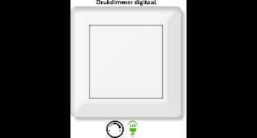 Freelux Tast Led Dimmer Inbouw | 230VAC - 250VA | Zuiver wit glans
