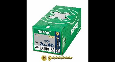 Schroefdoos SPAX Yellox Z2 Platte kop 3,5 x 40 mm 1000 Unidades