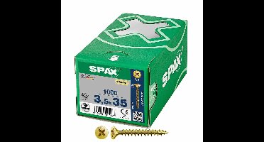 Schroefdoos SPAX Yellox Z2 Platte kop 3,5 x 35 mm 1000 Unidades