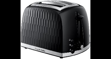 Russell Hobbs Honeycomb Black 2 Slice Toaster 6 2 snede(n) 850 W Zwart