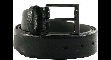 BOSS Leren Riem Elloy Sz35 Belt W85 Black Zwart