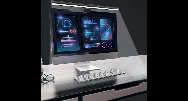 StayPowered Monitor Lamp Bar - Optimaal Werkcomfort en Oogzorg - Ruimtebesparend - 3 Lichtmodi - 9 Helderheidsniveaus - Geheugenfunctie - Eenvoudige Installatie - Flikkervrij - Zwart - Levering Sneller dan Aangegeven!