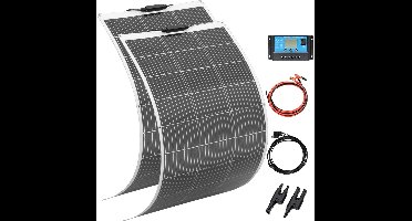 Zonnepaneel - met Zonnebatterij - Zonnepanelen - Monokristallijn - Lichtgewicht - Flexibel - 200W - 20A - Zonne-kit - Waterdicht