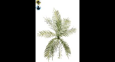 Kunsttak Fish Bone Fern Bush UV - 70 cm