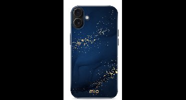 MIO by Mobilize Hoesje | Geschikt voor Apple iPhone 16 | Compatibel met MagSafe | Hard Shell Back Cover | Midnight Sparkle