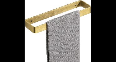 Boraboi ® Zelfklevende Goudkleurige Handdoekhouder voor Badkamer en Keuken zonder Boren - 30 cm Wandmontage