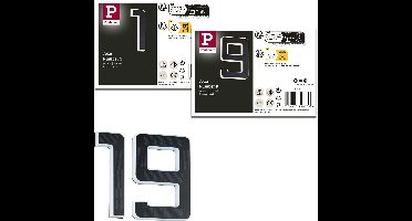Set Solar LED-huisnummerverlichting incl. verwisselbare accu 3000K 2x6lm 2x0,2W Zwart