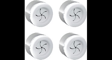 Boraboi® Zelfklevende Ronde Handdoekhouders Set van 4 voor Badkamer en Keuken, Zonder Boren Nodig