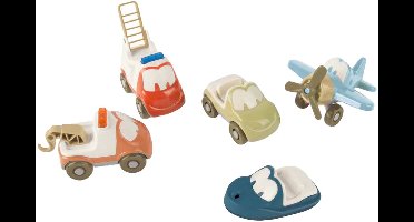 Dantoy BIOplastic speelgoed auto's set - duurzaam en milieuvriendelijk.