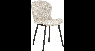 Giga Living Eetkamerstoel Galtor - Beige Stof - Zithoogte 47cm - Set van 2