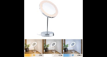 LED-cosmeticaspiegel Masua IP44 White Switch 55lm 230V 4W Chroom