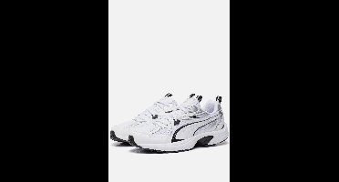 PUMA Milenio Tech Unisex Sneakers - Puma White-Puma Black-Puma Silver - Maat 43