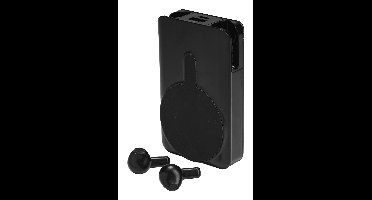 Denver Powerbank met Draadloze Oordopjes - 2-in-1 - 5.000 mAh - Bluetooth Oortjes Draadloos - Geschikt voor o.a. iPhone en Samsung - PWE5001B