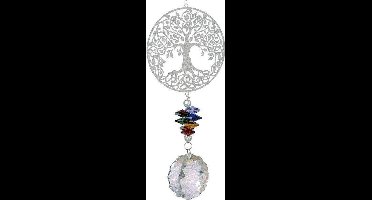 Windspinner Magic Boom 40 Cm Glas Zilver