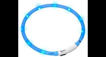 LED Honden Halsband - Blauw - 20 tot 70 cm