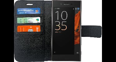 Hoesje geschikt voor Sony Xperia XZs Book Case Portemonnee - Cover voor 3 Pasjes Zwart