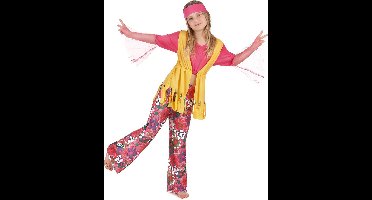 Veelkleurige hippie outfit voor meisjes - Verkleedkleding