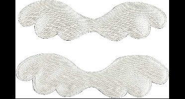 Creotime Stoffen vleugels, b: 7 cm, 50 stuks