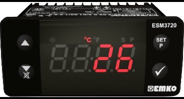 Emko ESM-3720.8.11.0.2/01.00/1.0.0.0 Tweestanden- en PID-regelaar Temperatuurregelaar Pt100 -50 tot 400 °C SSR (l x b x