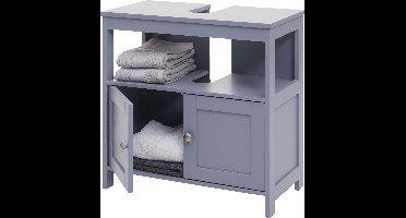 wastafelonderkast - badkamerkast - kast - grijs- 60x60x30 cm