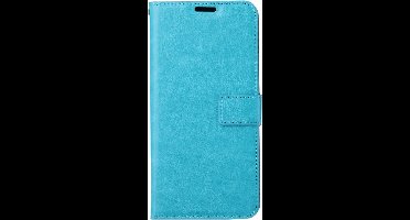 Hoesje geschikt voor Oppo A57 / A57s | Book Case | Boekhoes met Pasjeshouder | Portemonneehoesje met Kaartenhouder | Turquoise