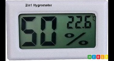 *** 2in1 Digitale Hygrometer- & Thermometer - Heble® ***