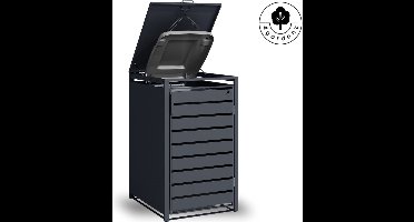 4gardenz® Premium Kliko Containerombouw 1 Afvalbak - Antraciet