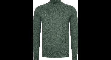 Mario Russo Turtle Neck - Trui Heren - Sweater Heren - Coltrui Heren - XXL - Eend Groen