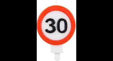 Folat - Kaars 30 Jaar Verkeersbord