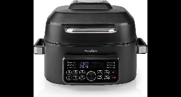 Nedis Heteluchtfriteuse - 6 l - Tijdschakelaar: 120 min - Aantal vooraf ingestelde programma's: 7 - Digitaal - Zwart