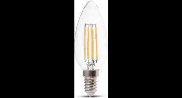 V-TAC VT-1986-N LED Lamp - Helder - Kaars - Transparant - E14 Houder - IP20 - 4W - 400 Lumen - 3000K