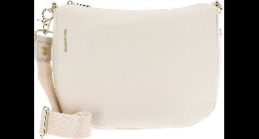 MANDARINA DUCK Leren Schoudertas Mellow Leather Hobo Bag Almond Crème